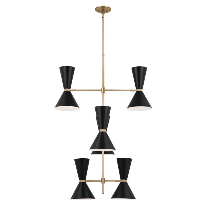 Kichler - 52568CPZBK - 12 Light Foyer Chandelier - Phix - Champagne Bronze