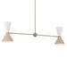 Kichler - 52569CPZGRG - Four Light Linear Chandelier - Phix - Champagne Bronze