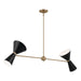 Kichler - 52569CPZBK - Four Light Linear Chandelier - Phix - Champagne Bronze