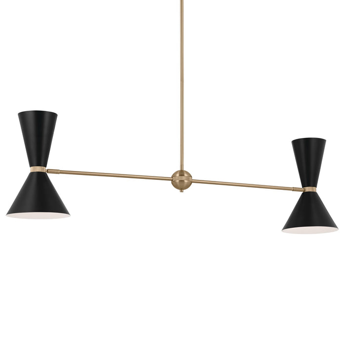 Kichler - 52569CPZBK - Four Light Linear Chandelier - Phix - Champagne Bronze