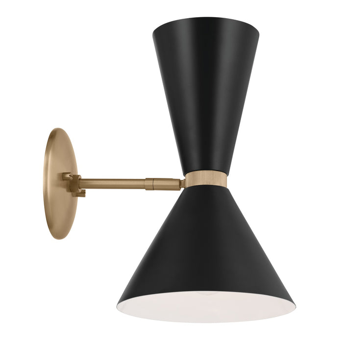 Kichler - 52570CPZBK - Two Light Wall Sconce - Phix - Champagne Bronze