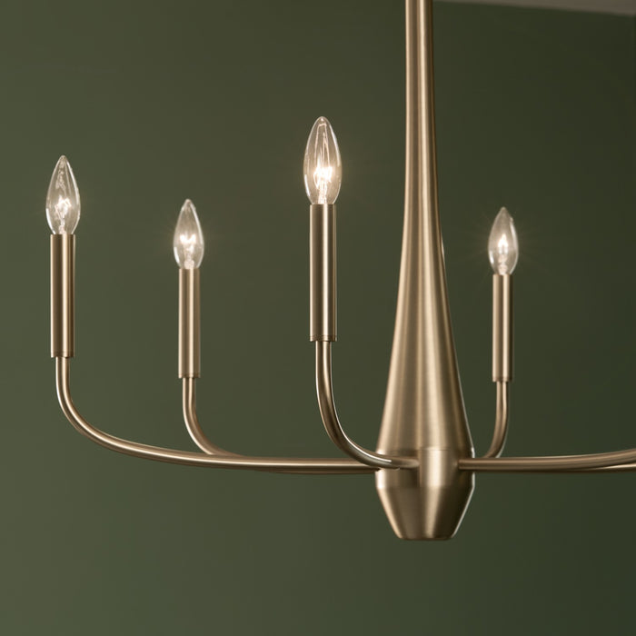 Kichler - 52525CPZ - Six Light Chandelier - Deela - Champagne Bronze