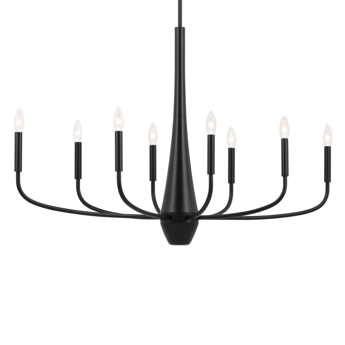 Kichler - 52526BK - Eight Light Chandelier - Deela - Black