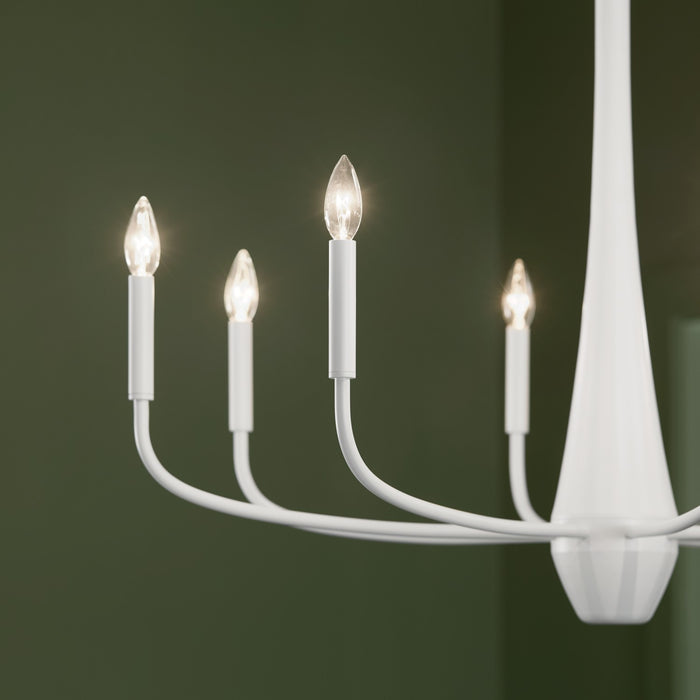 Kichler - 52526WH - Eight Light Chandelier - Deela - White