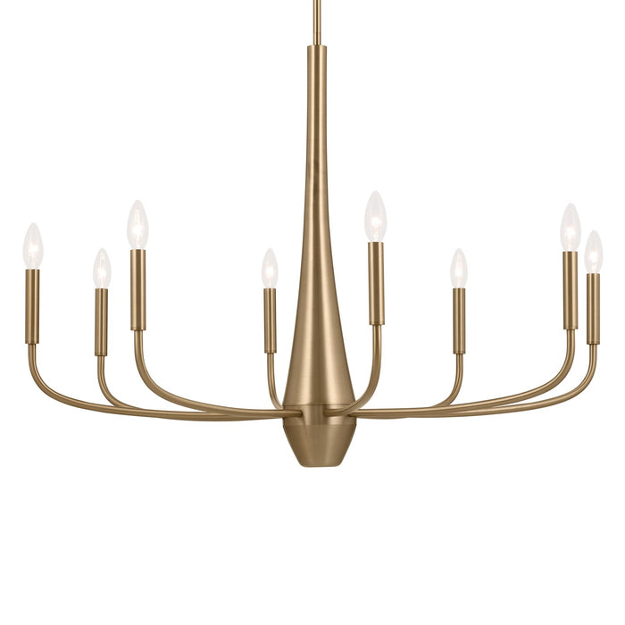 Kichler - 52526CPZ - Eight Light Chandelier - Deela - Champagne Bronze