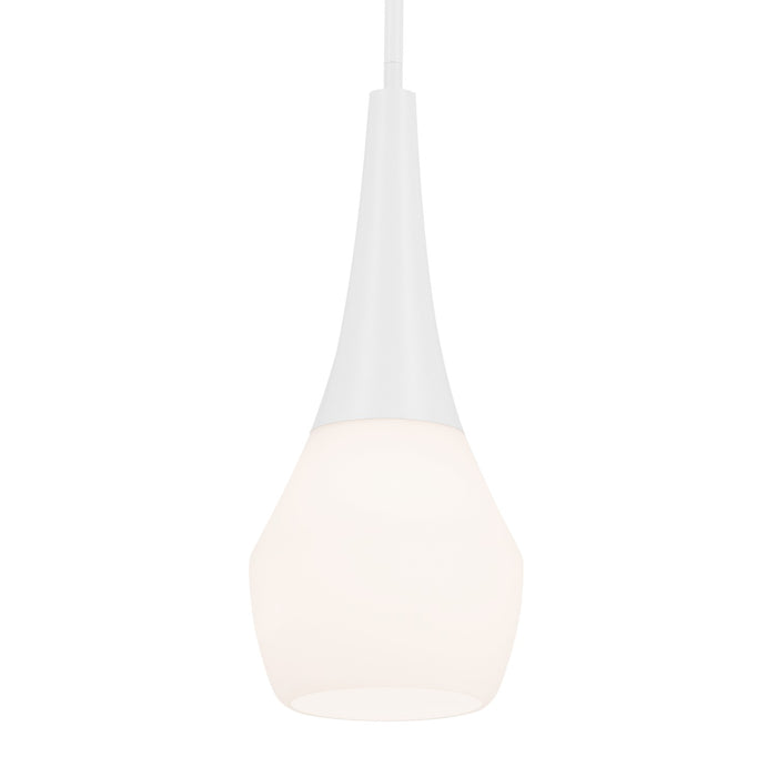 Kichler - 52529WH - One Light Pendant - Deela - White