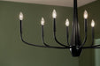 Kichler - 52528BK - Eight Light Chandelier - Deela - Black