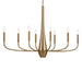 Kichler - 52528CPZ - Eight Light Chandelier - Deela - Champagne Bronze