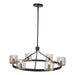 Artcraft - AC11826BB - Six Light Chandelier - Salinas - Black and Brass