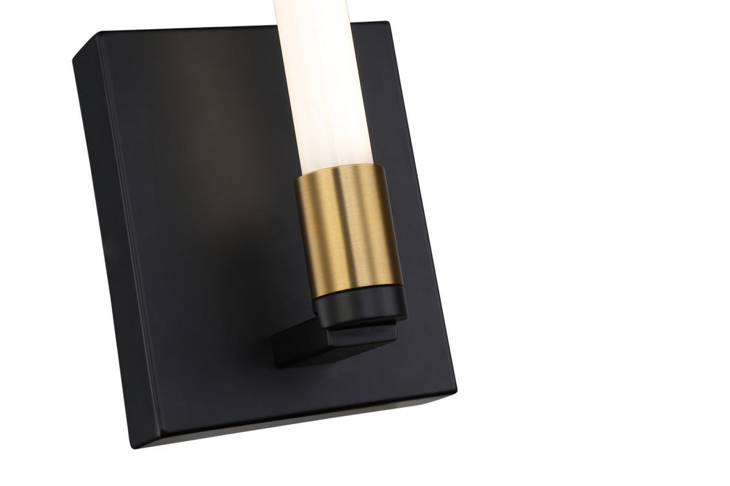 Artcraft - SC13081BB - LED Wall Sconce - Infiniti - Matte Black & Brass