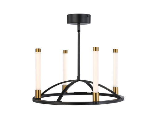 Artcraft - SC13084BB - LED Chandelier - Infiniti - Matte Black & Brass