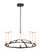 Artcraft - SC13088BB - LED Chandelier - Infiniti - Matte Black & Brass