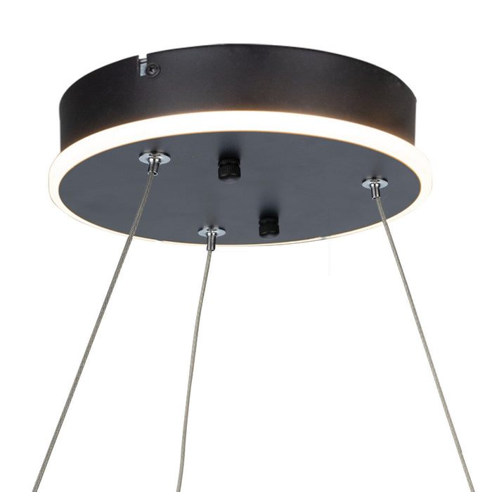 Artcraft - AC7619BK - LED Chandelier - Sirius - Black