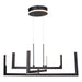 Artcraft - AC6776BK - LED Chandelier - Silicon Valley - Black