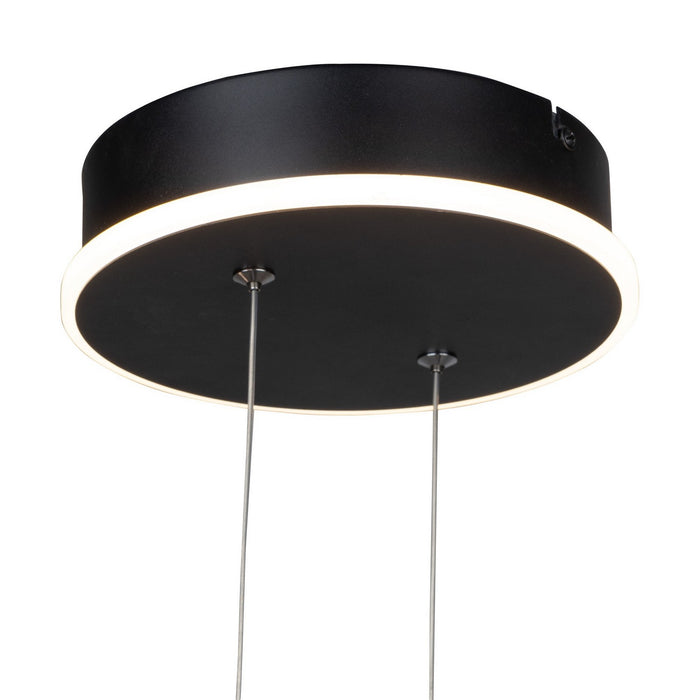 Artcraft - AC6776BK - LED Chandelier - Silicon Valley - Black