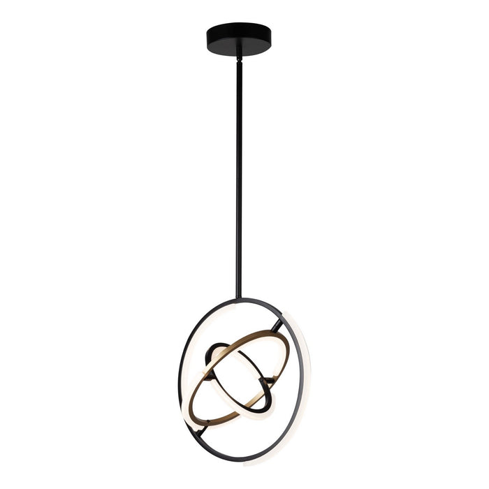 Artcraft - AC6740BB - LED Pendant - Trilogy - Black & Brass