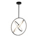 Artcraft - AC6741BB - LED Pendant - Trilogy - Black & Brass