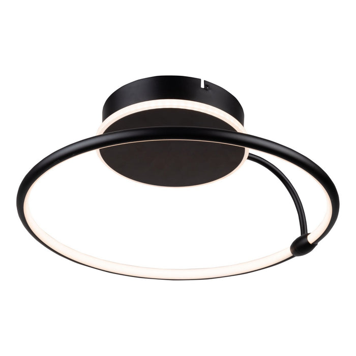 Artcraft - AC6631BK - LED Semi-Flush Mount - Halo - Black