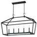 Savoy House - 1-424-5-89 - Five Light Linear Chandelier - Townsend - Matte Black