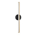 Justice Designs - NSH-9115-MBBR - LED Linear Wall/Bath - Fianco - Matte Black w/ Brass