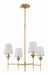 Crystorama - 534-GA - Four Light Chandelier - Broche - Antique Gold