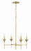 Crystorama - 534-GA - Four Light Chandelier - Broche - Antique Gold