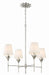 Crystorama - 534-SA - Four Light Chandelier - Broche - Antique Silver