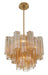 Crystorama - ADD-300-AG-AM - Four Light Chandelier - Addis - Aged Brass