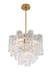 Crystorama - ADD-300-AG-CL - Four Light Chandelier - Addis - Aged Brass