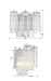 Crystorama - ADD-302-CH-CL - Two Light Wall Sconce - Addis - Polished Chrome