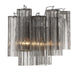 Crystorama - ADD-302-CH-SM - Two Light Wall Sconce - Addis - Polished Chrome