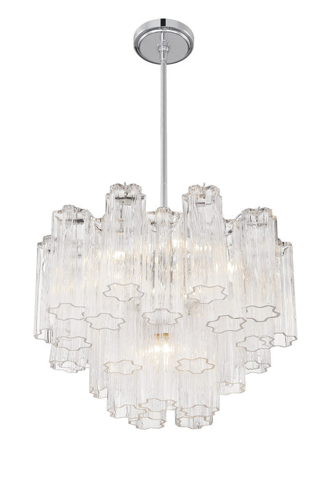 Crystorama - ADD-306-CH-CL - Six Light Chandelier - Addis - Polished Chrome