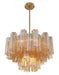 Crystorama - ADD-308-AG-AM - Nine Light Chandelier - Addis - Aged Brass