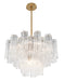 Crystorama - ADD-308-AG-CL - Nine Light Chandelier - Addis - Aged Brass