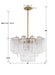 Crystorama - ADD-308-AG-CL - Nine Light Chandelier - Addis - Aged Brass