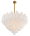 Crystorama - ADD-316-AG-WH - 16 Light Chandelier - Addis - Aged Brass