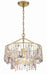 Crystorama - ELS-7100-GA - One Light Pendant - Elsa - Antique Gold