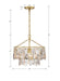 Crystorama - ELS-7100-GA - One Light Pendant - Elsa - Antique Gold