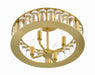 Crystorama - FAR-6000-AG - Four Light Semi Flush Mount - Farris - Aged Brass