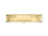 Crystorama - FAR-6005-AG - Four Light Bath - Farris - Aged Brass