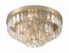 Crystorama - HAY-1403-AG - Eight Light Flush Mount - Hayes - Aged Brass