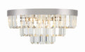 Crystorama - HAY-1403-PN - Eight Light Flush Mount - Hayes - Polished Nickel