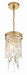 Crystorama - WIN-210-GA-CL-MWP - One Light Pendant - Winfield - Antique Gold