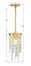 Crystorama - WIN-210-GA-CL-MWP - One Light Pendant - Winfield - Antique Gold