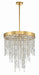 Crystorama - WIN-215-GA-CL-MWP - Five Light Chandelier - Winfield - Antique Gold