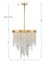 Crystorama - WIN-215-GA-CL-MWP - Five Light Chandelier - Winfield - Antique Gold