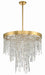 Crystorama - WIN-216-GA-CL-MWP - Six Light Chandelier - Winfield - Antique Gold