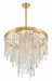 Crystorama - WIN-216-GA-CL-MWP - Six Light Chandelier - Winfield - Antique Gold