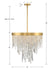 Crystorama - WIN-216-GA-CL-MWP - Six Light Chandelier - Winfield - Antique Gold