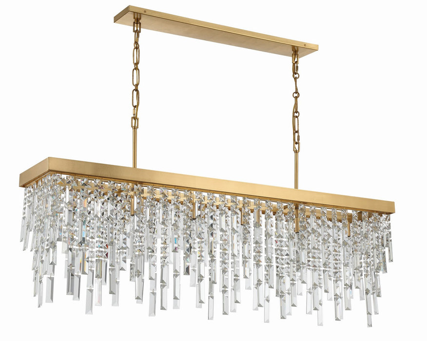 Crystorama - WIN-217-GA-CL-MWP - Six Light Chandelier - Winfield - Antique Gold